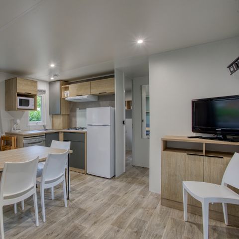 Stacaravan 6 personen - Stacaravan Privilège XL 3bed TV LV 6 pers