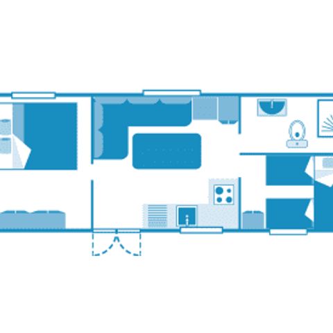 Mobile home 5 persons - Cottage 5p 2ch ** (in French)