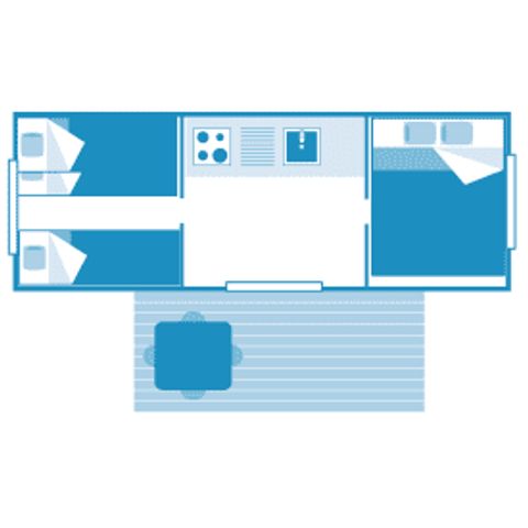 Mobile home 5 persons - Tent Kenya 5p 2ch ** (in French)