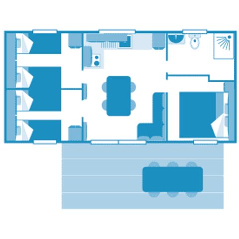 Mobile home 6 persons - Cottage Family 6p 3ch ***