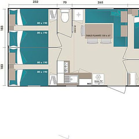 Lodge 6 personen - Lodge Premium