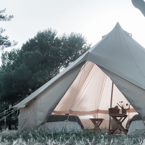 Tenda in tela e legno 2 persone - Campeggio