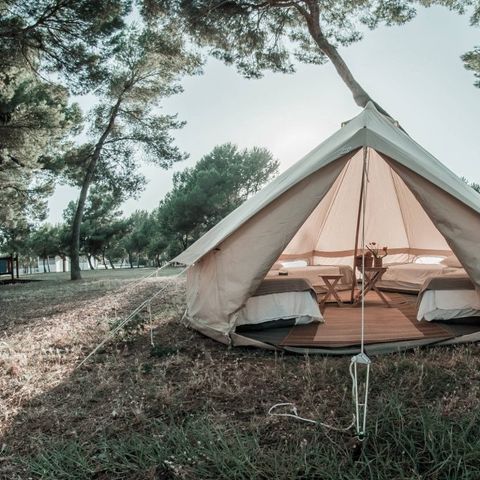 Tenda in tela e legno 2 persone - Campeggio