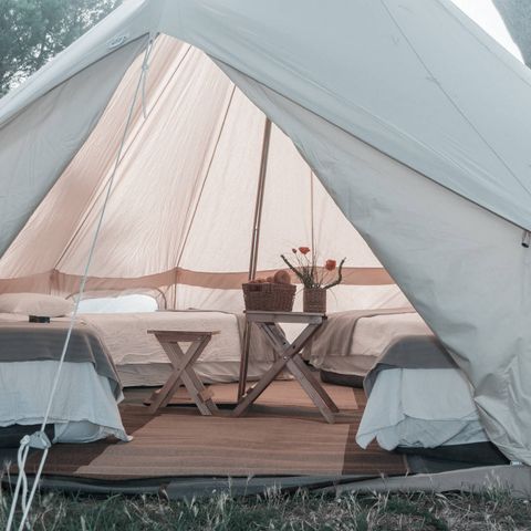 Tenda in tela e legno 2 persone - Campeggio