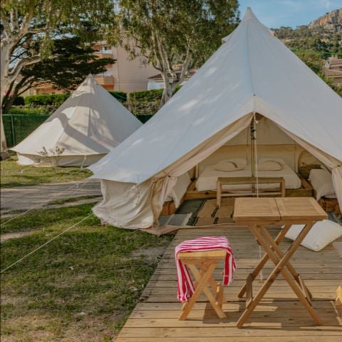 Tenda in tela e legno 4 persone - Campeggio 4 persone