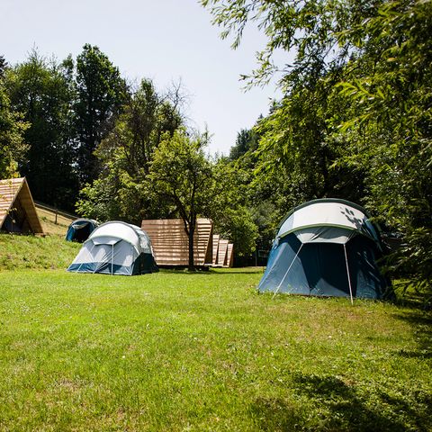 CANVAS AND WOOD TENT 3 people - Kokura hut (without sanitary facilities)