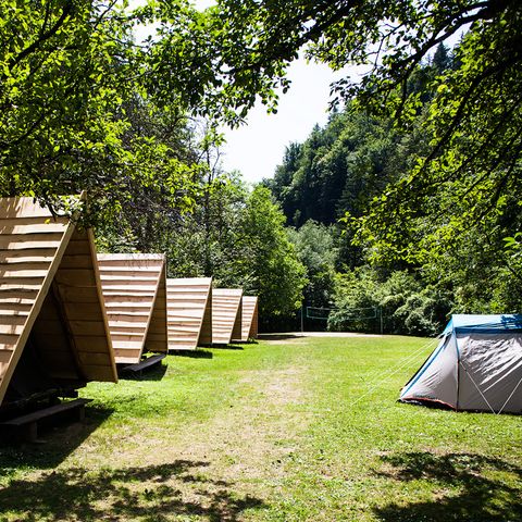 CANVAS AND WOOD TENT 3 people - Kokura hut (without sanitary facilities)