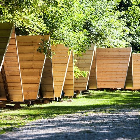 TENTE TOILE ET BOIS 3 personnes - Cabane Kokura (sans sanitaires)