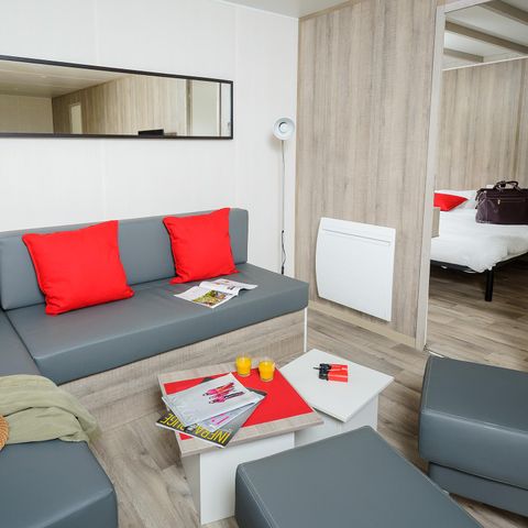 MOBILHOME 2 personnes - Suite : 1 chambre + cuisine -
