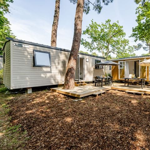 MOBILHOME 10 personnes - Cottage TWIN Cordouan 6 Pièces 10 Personnes Climatisé + TV