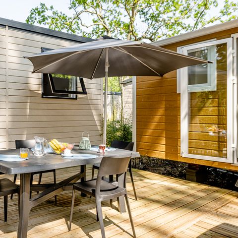 Mobile home 10 persons - Cottage TWIN Cordouan 6 Rooms 10 People Air-conditioned + TV