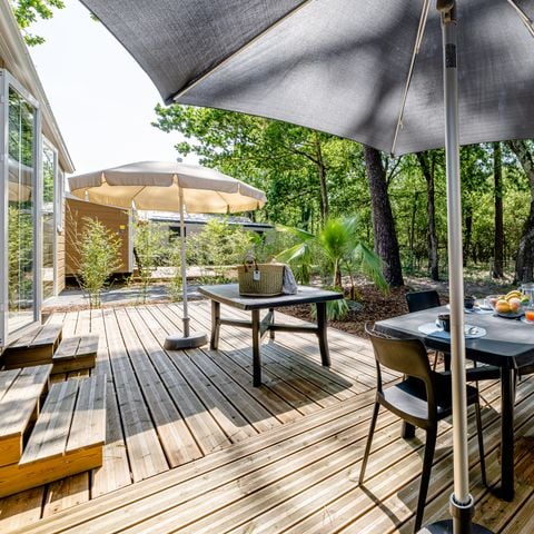 MOBILHOME 10 personnes - Cottage TWIN Cordouan 6 Pièces 10 Personnes Climatisé + TV