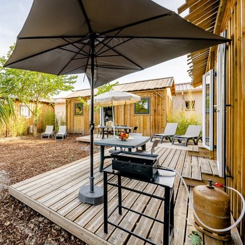 MOBILHOME 10 personnes - Cabane TWIN 6 Pièces 10 Personnes Climatisé + TV