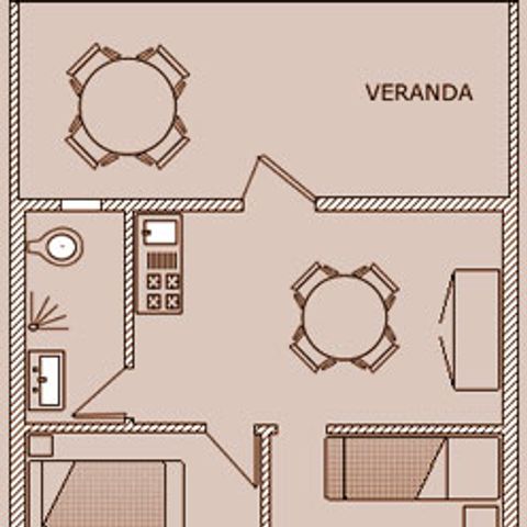 BUNGALOW 4 persone - Trilocale