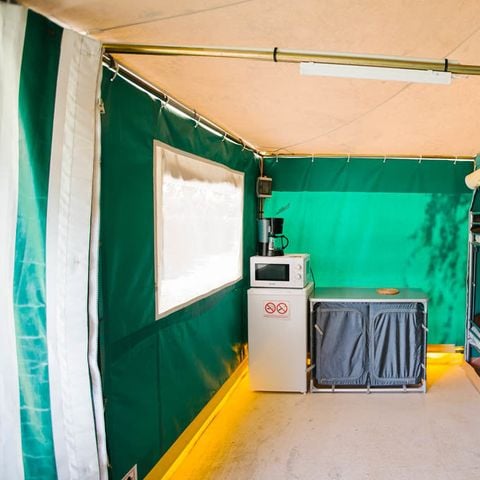 Bungalowtent 5 personen - BENGALI Toilé 5 pers uitgerust (zonder sanitair)