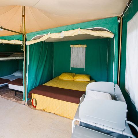 Bungalowzelt 5 Personen - BENGALI Toilé 5 pers ausgestattet (ohne Sanitäranlagen)