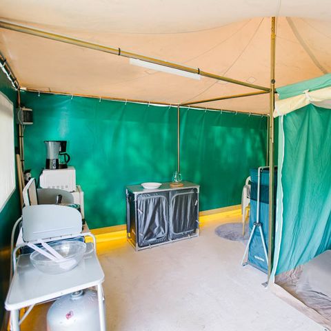 Bungalowzelt 2 personen - BENGALI Toilé 2 pers équipé (ohne Sanitäranlagen)