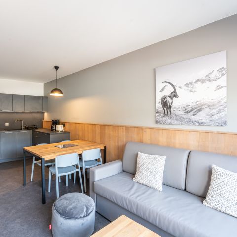 Apartement 4 Personen - 2-Zimmer-Wohnung 4 Personen Terrasse oder Balkon