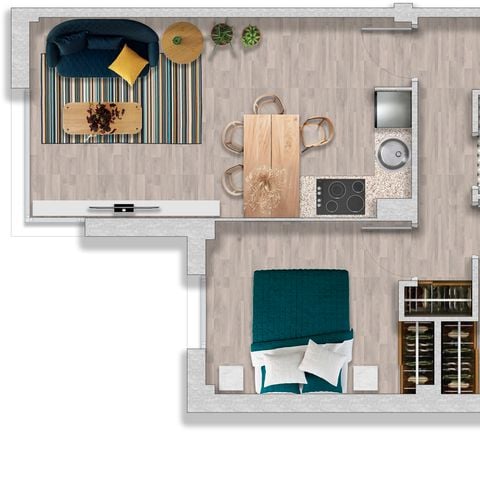 APPARTEMENT 4 personnes - A4 APTO 3/4 V. MAR SUPERIOR