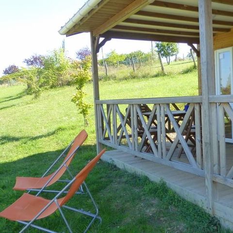 Chalet 4 persons - Chalet Charmille Confort 24-26.5m² (2 bedrooms) - Covered terrace 12m² - TV 4 pers