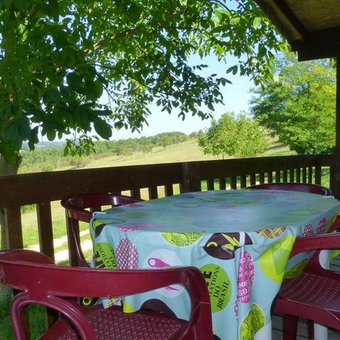 Chalet 4 Personen - Chalet Standard 25m² (2 Zimmer) 2 Erwachsene und 2 Kinder - Überdachte Terrasse 10m² 2/4 pers.