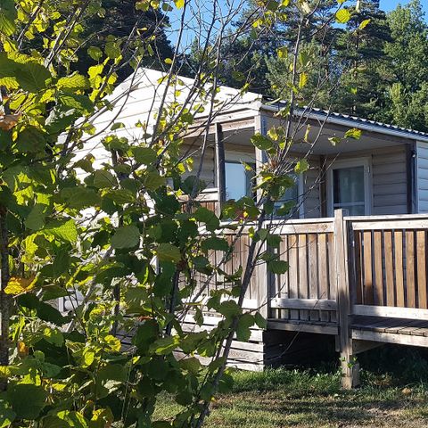 Mobile home 5 persons - Mobil-home Chêne Confort 23m² (2 bedrooms) - Covered terrace 10m² - Sunday/Sunday 5 pers