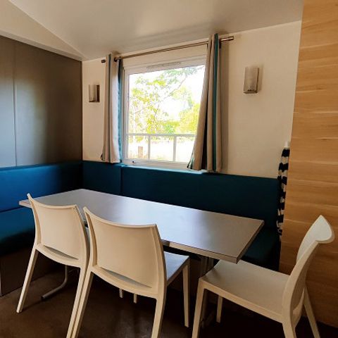 MOBILHOME 6 personnes - Mobil-home Premium 30 m² (3 chambres) terrasse semi-couverte 15m² + TV + LV + Clim 6 pers