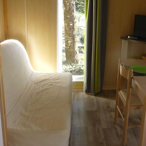 Chalet 2 personen - Chalet Noisette Confort 16m² (1 kamer) - Overdekt terras 8m² - TV 2 pers