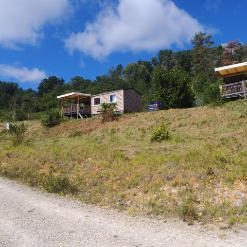 Mobilheim 5 personen - Mobilheim Chêne Confort 23m² (2Sch - 5pers) - überdachte Terrasse 10m2 - Samstag/Samstag 5 pers.