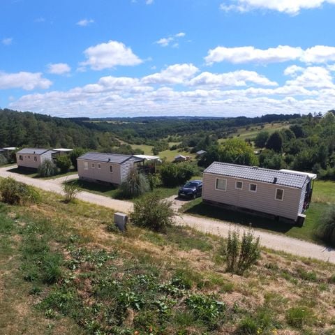 BUNGALOW 5 personnes - Mobil-Home Chêne Confort 23m² (2ch - 5pers) - terrasse couverte 10m2 - samedi/samedi 5 pers