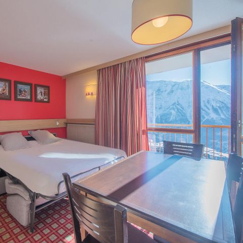 Appartement 4 personen - Klassiek appartement met 1 slaapkamer voor 4 personen, adembenemend uitzicht vanaf het balkon