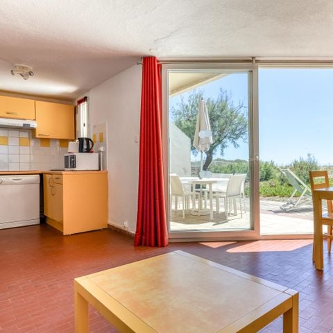 Apartement 7 Personen - Essentiel – 2-Zimmer-Wohnung für 7 Personen, direkt am Meer, Terrasse, Erdgeschoss