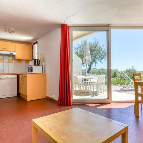 Appartement 7 personen - Essentiel Appartement met 2 slaapkamers, 7 personen, direct aan zee, terras op de begane grond