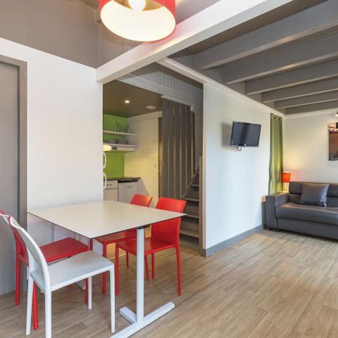 Appartement 6 personen - Klassieke duplexappartement met 6 slaapplaatsen, slaapgedeelte, terras en dennenbos
