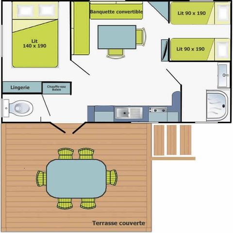 MOBILE HOME 6 people - The Wapiti