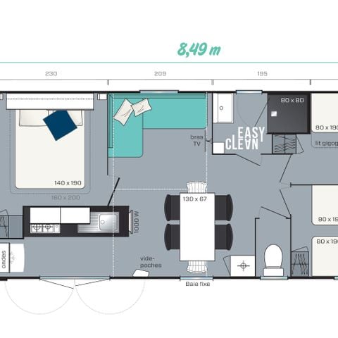 MOBILHOME 6 personnes - Le Riviera 3