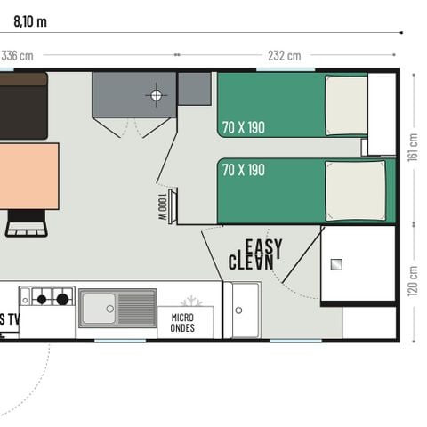 Mobile home 6 persons - The Titania