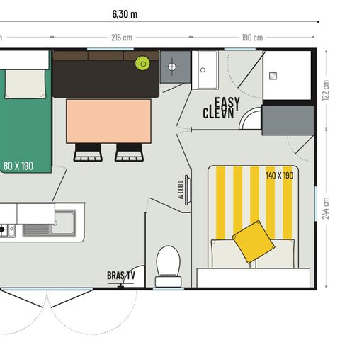 MOBILE HOME 4 people - The Venus