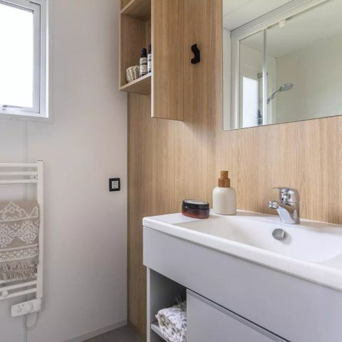 Stacaravan 6 personen - Cabane Premium 4 Kamers 6 Personen Airconditioning + TV