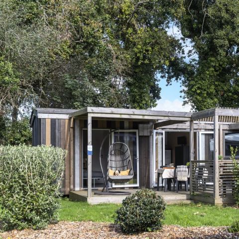 Mobilheim 4 personen - Premium Hütte 3 Zimmer 4 Personen Klimatisiert + TV