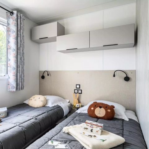 Mobilheim 6 personen - Hütte 4 Zimmer 6 Personen Klimatisiert + TV