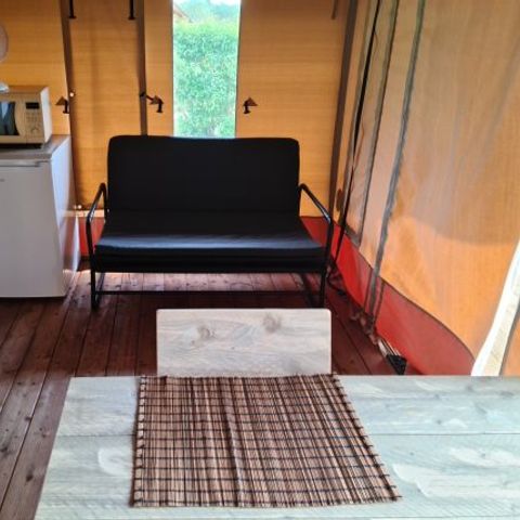 Canvas and wooden tent 4 persons - LODGE SAFARI