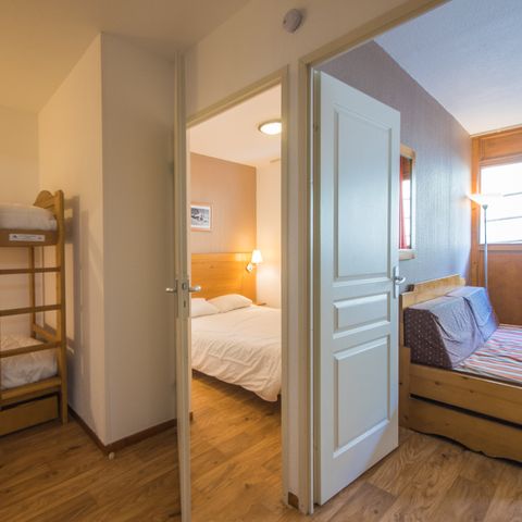 Piso 6 personas - Cabaña de 2 habitaciones para 6 personas - Vista a la montaña (2P6V)