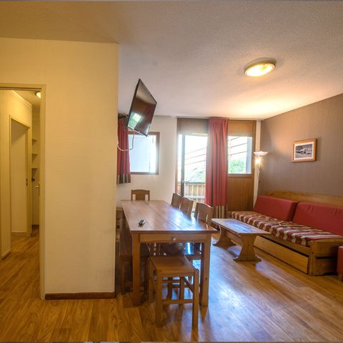 Piso 6 personas - Cabaña de 2 habitaciones para 6 personas - Vista a la montaña (2P6V)