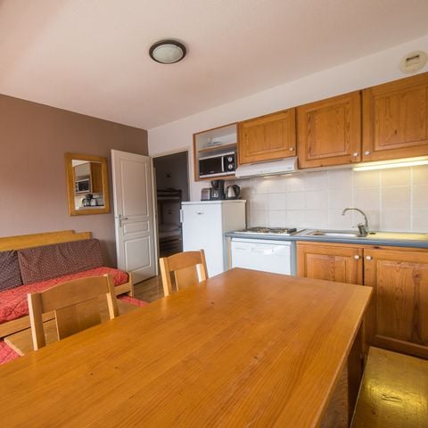 Piso 6 personas - Cabaña de 2 habitaciones para 6 personas - Vista a la montaña (2P6V)