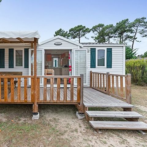 MOBILE HOME 6 people - Comfort XL | 3 Bedrooms | 6 Pers | Raised terrace | 2 bathrooms | TV