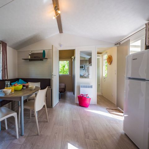Mobilheim 6 personen - Comfort | 3 Zi. | 6 Pers. | Erhöhte Terrasse | Clim.