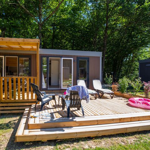 MOBILHOME 5 personnes - Premium Exclusive | 2 Ch. | 5 Pers. | Terrasse surélevée | 2 SDB | TV