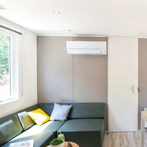 MOBILHOME 6 personnes - Premium Exclusive | 3 Ch. | 6 Pers. | Terrasse surélevée | 2 SDB | Clim. | TV