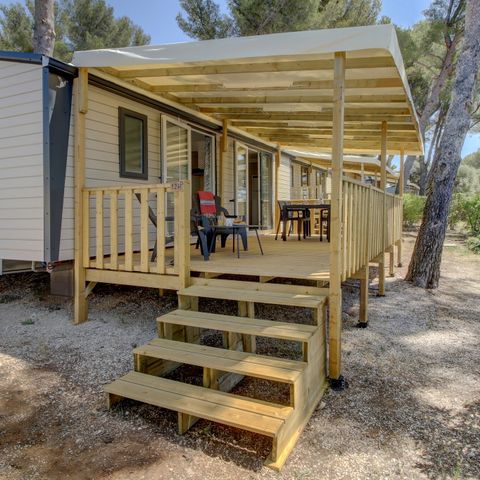 MOBILE HOME 6 people - Mobile-home | Premium Azure | 2 Bedrooms | 4/6 Pers. | Raised terrace | Air conditioning | TV